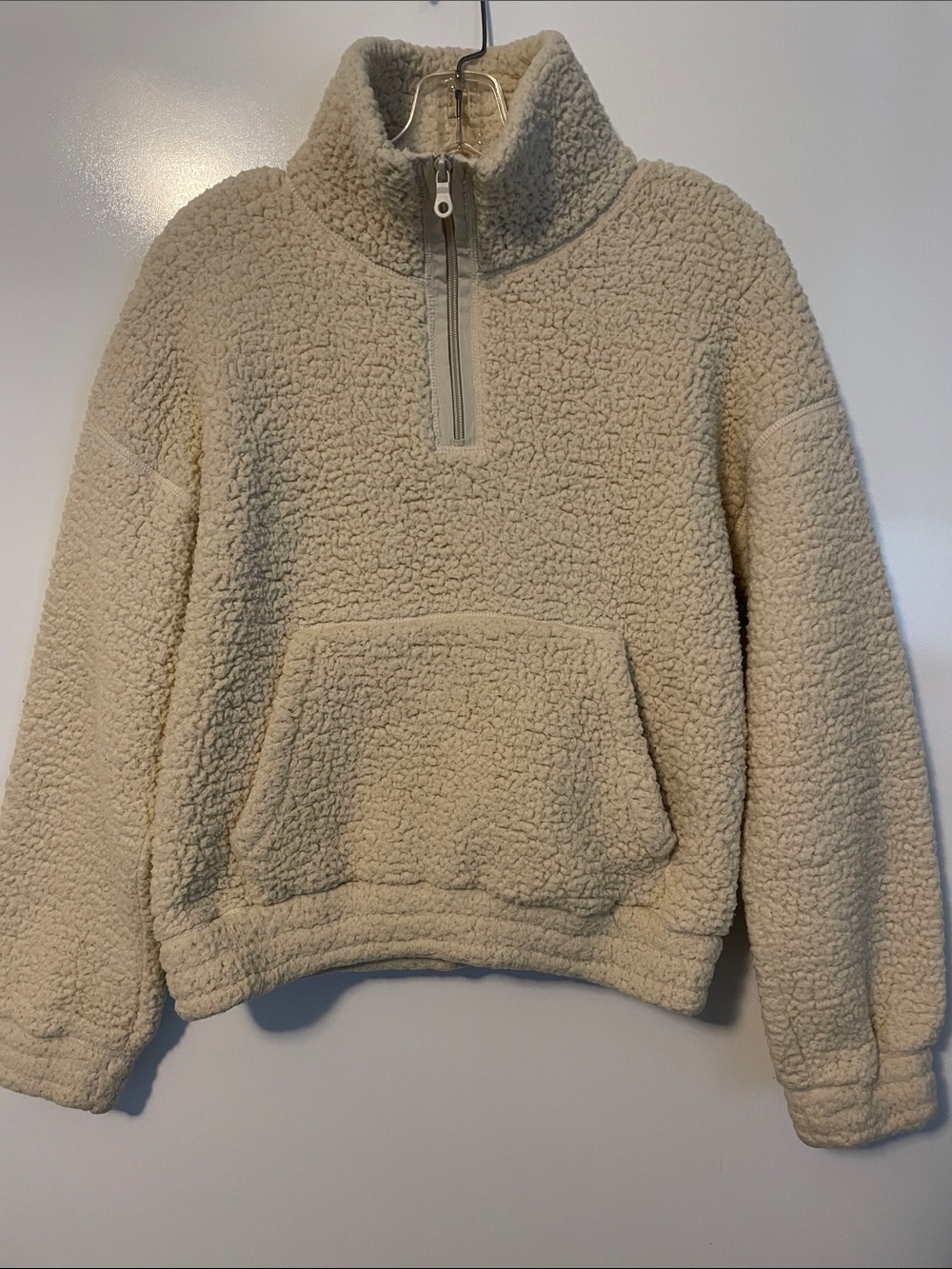 Offline by Aerie Cream Fleece Pullover Sweatshirt Size XS